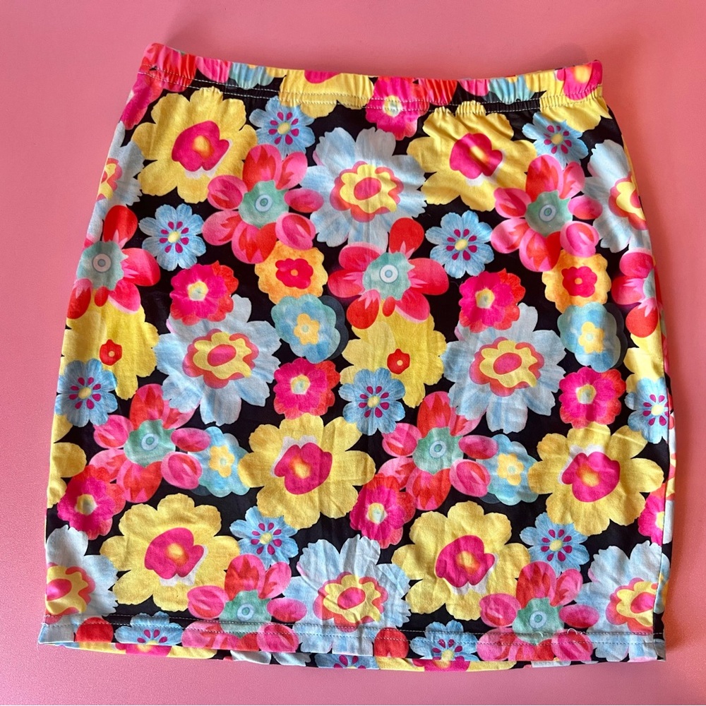 Floral Mini Skirt